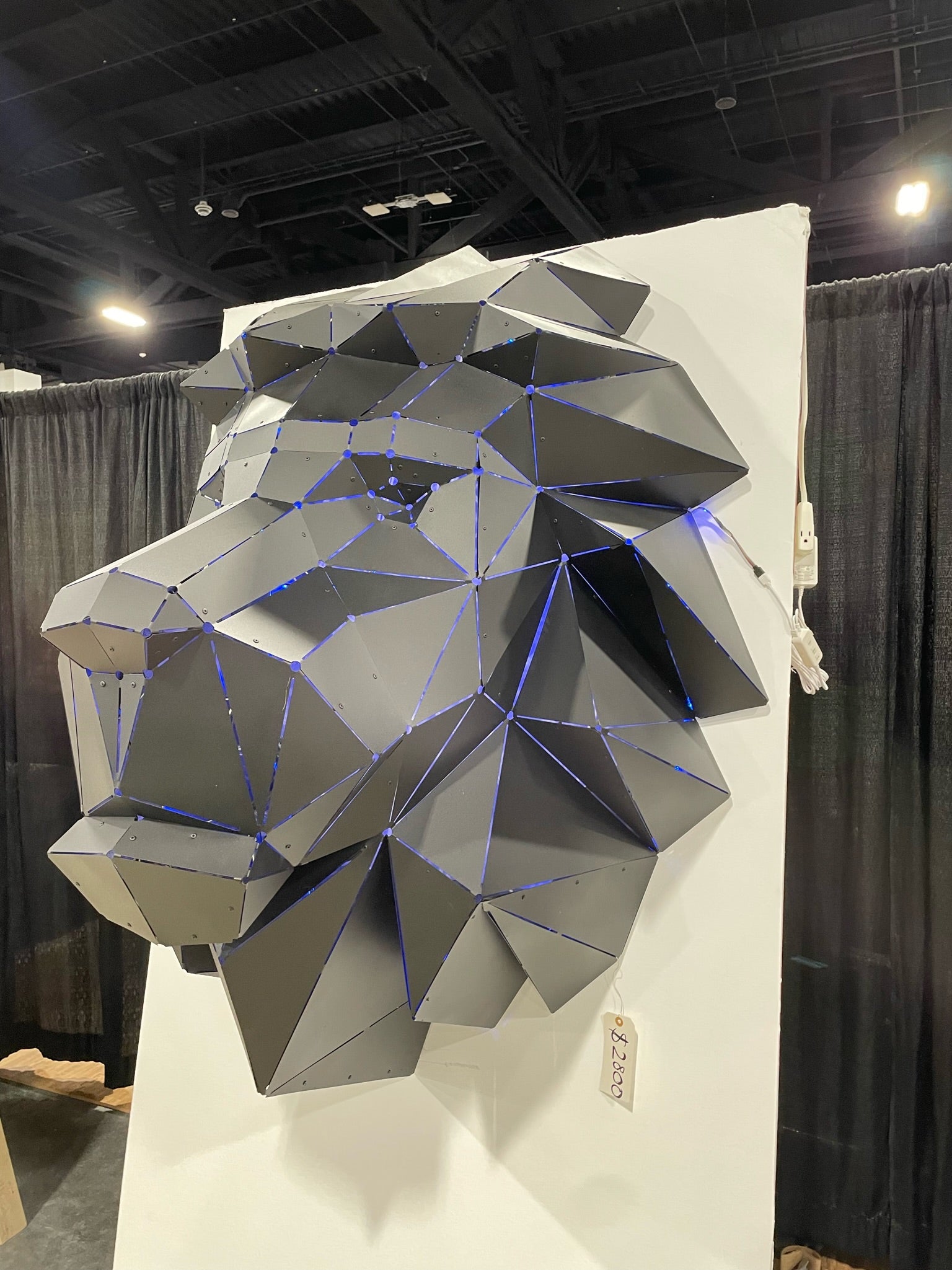 Lion Head 3D Metal Wall Art