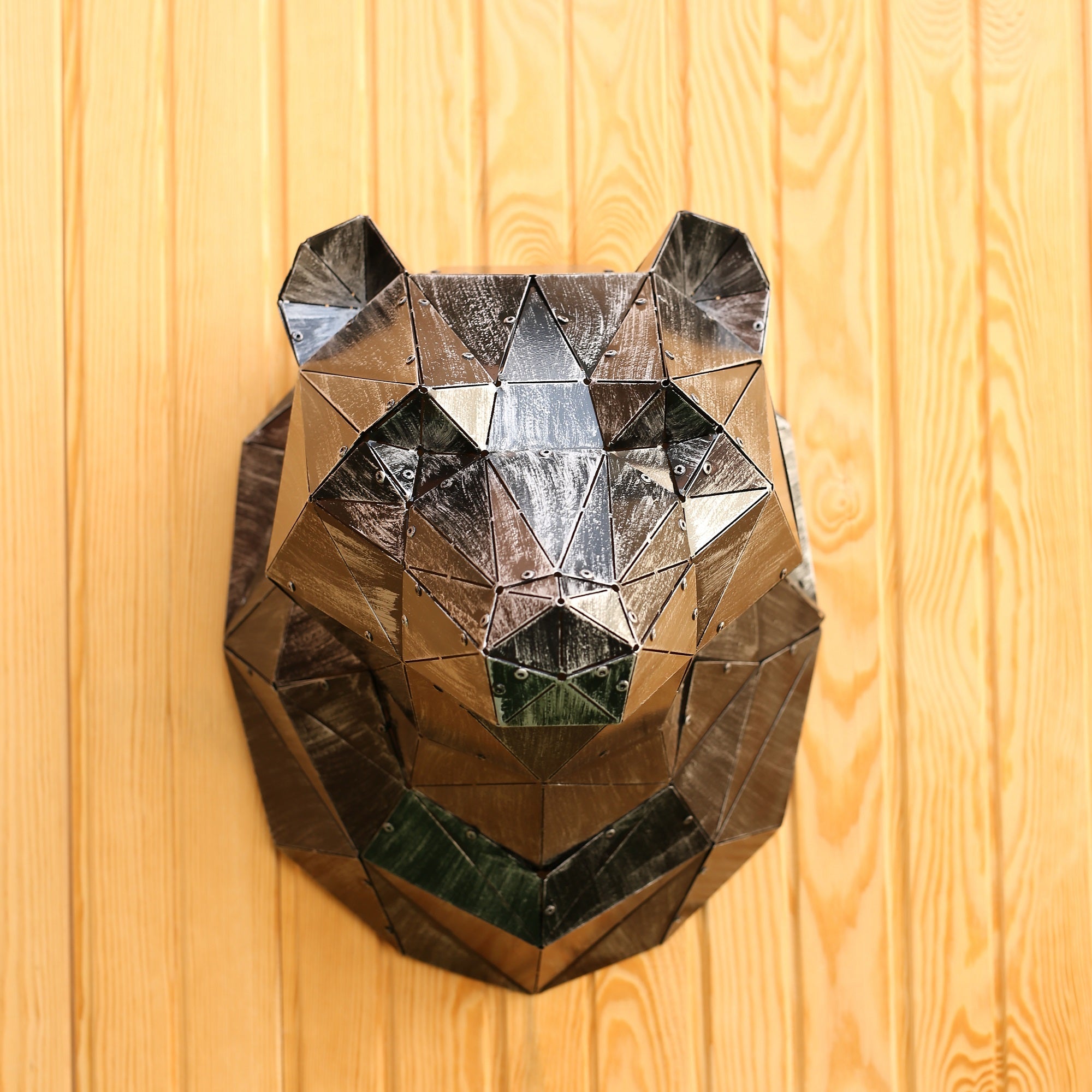 3D Geometric Wall Art of Bear