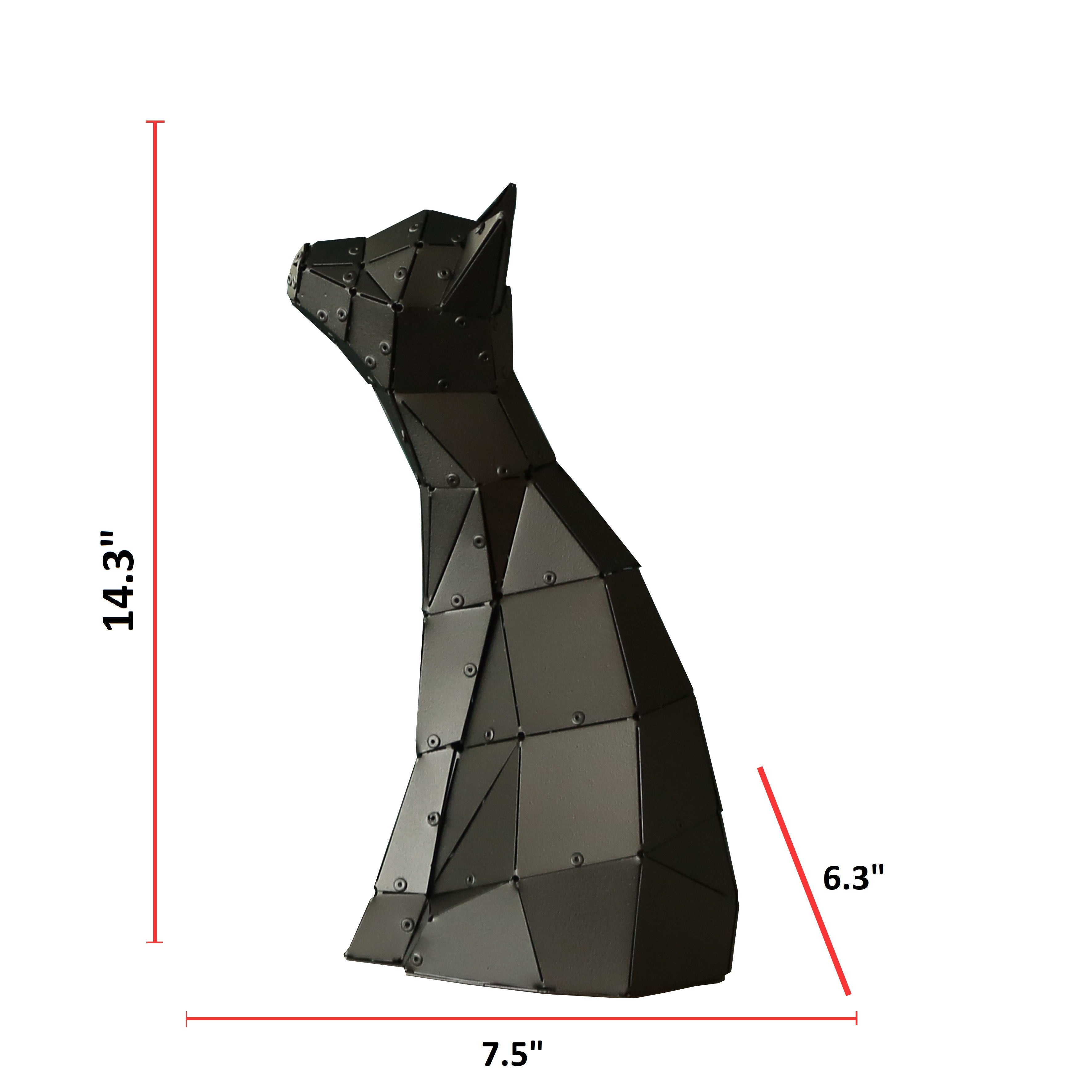 3D Geometric Art of Cat