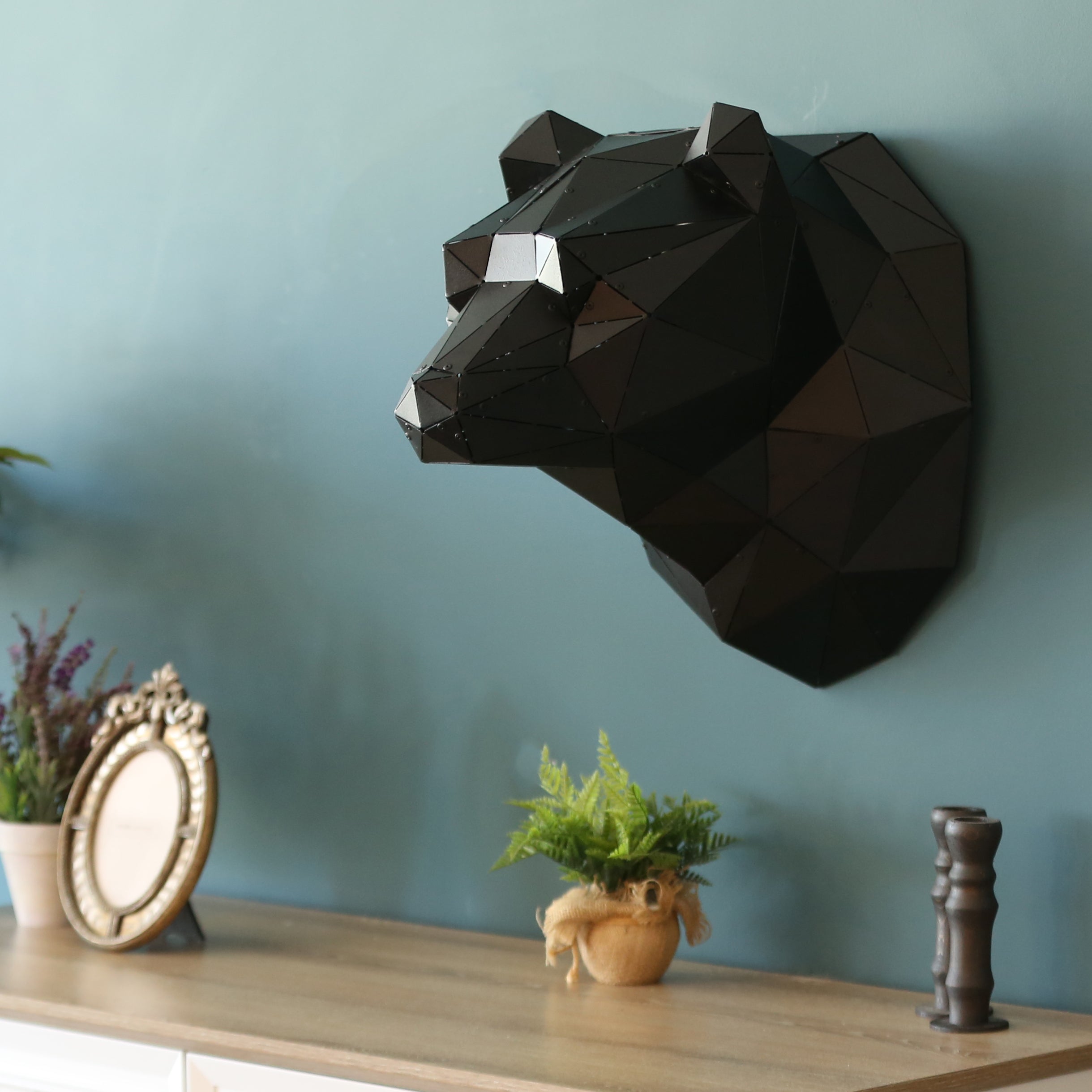 3D Geometric Wall Art of Bear