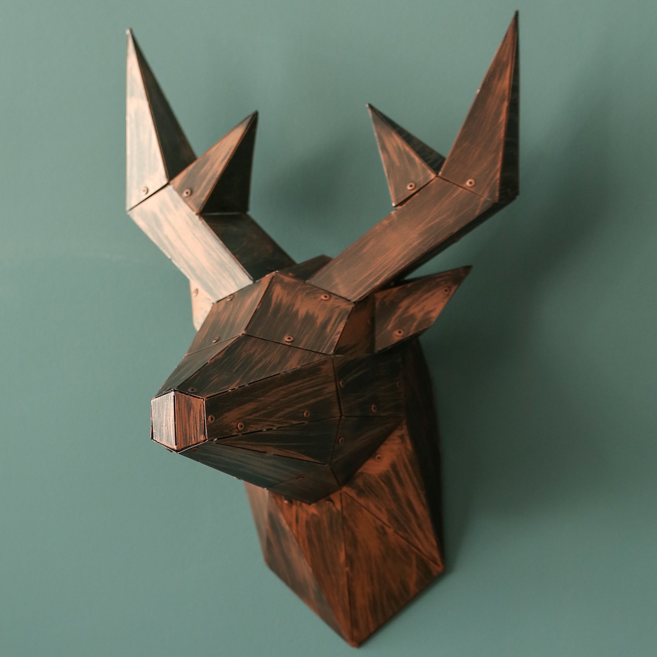 3D Geometric Wall Art of Deer