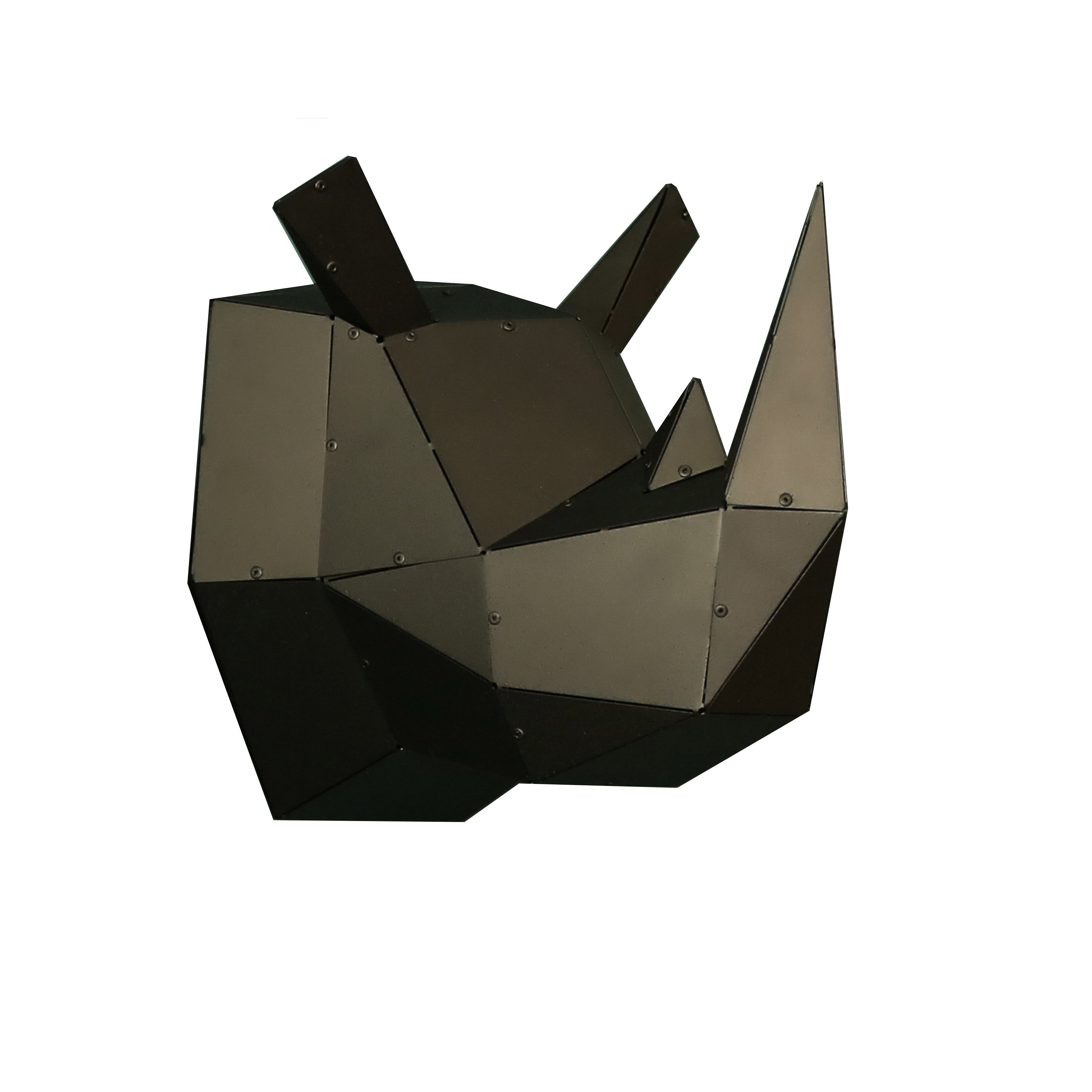 3D Geometric Wall Art of Rhino