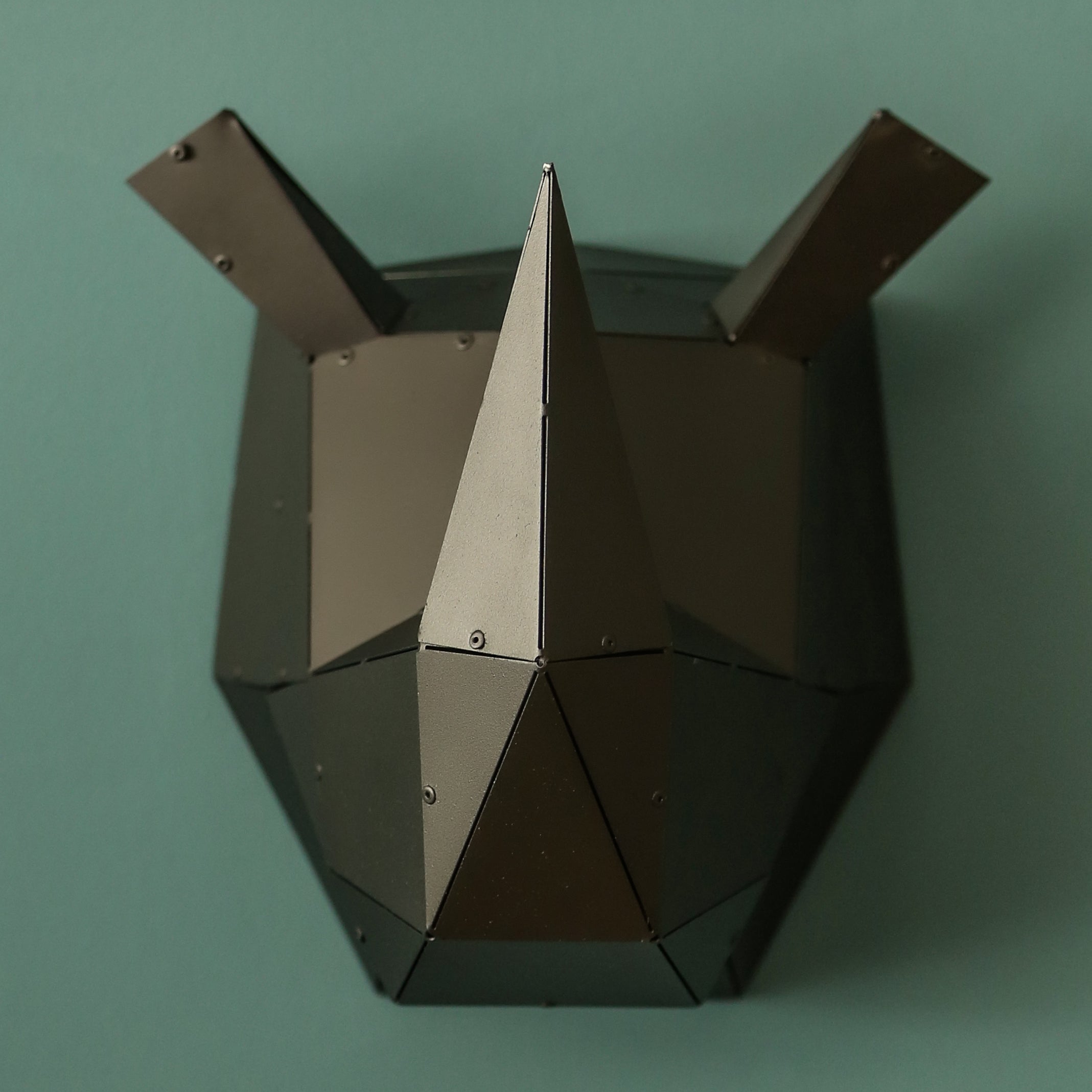 3D Geometric Wall Art of Rhino