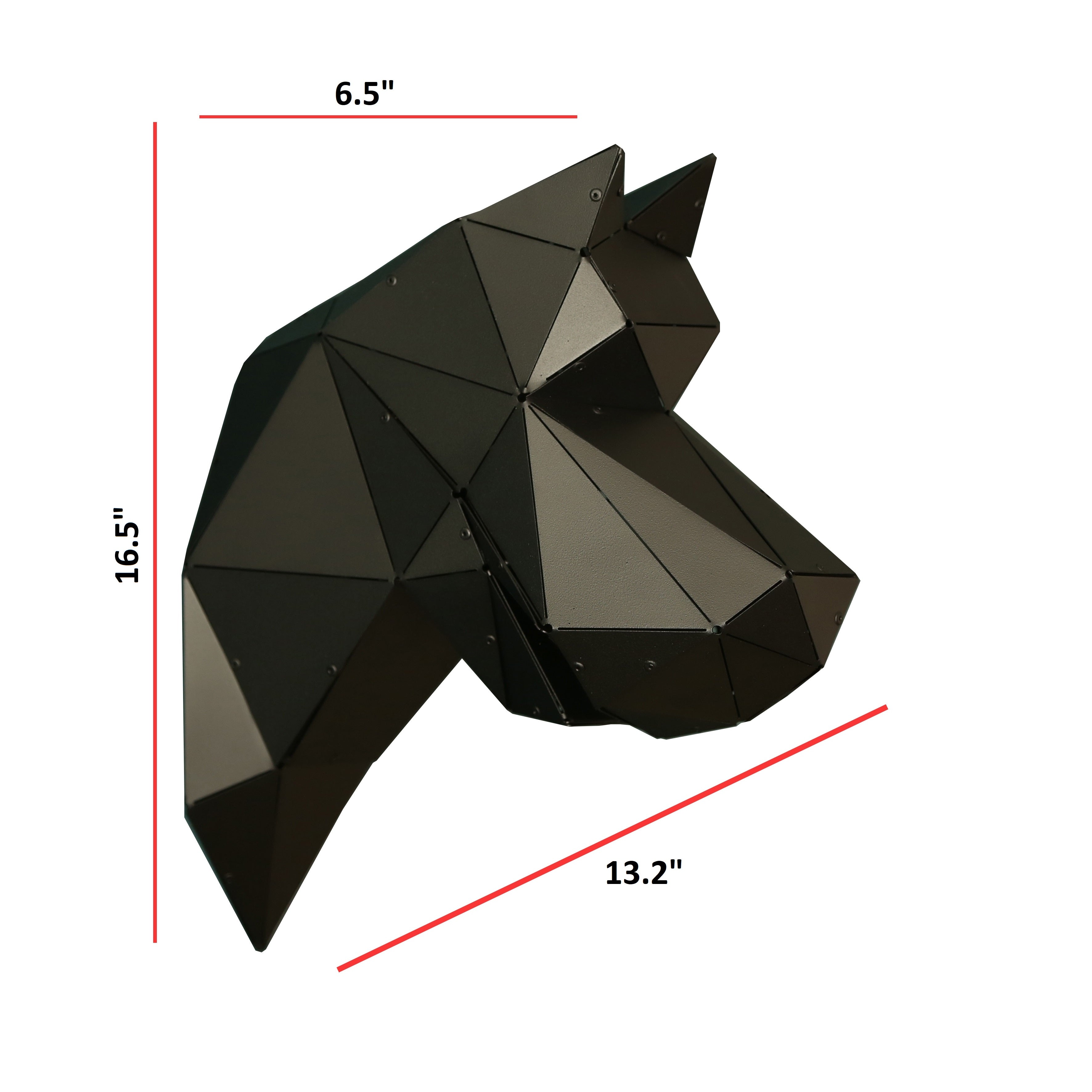 3D Geometric Wall Art of Dog Breed Great Dane