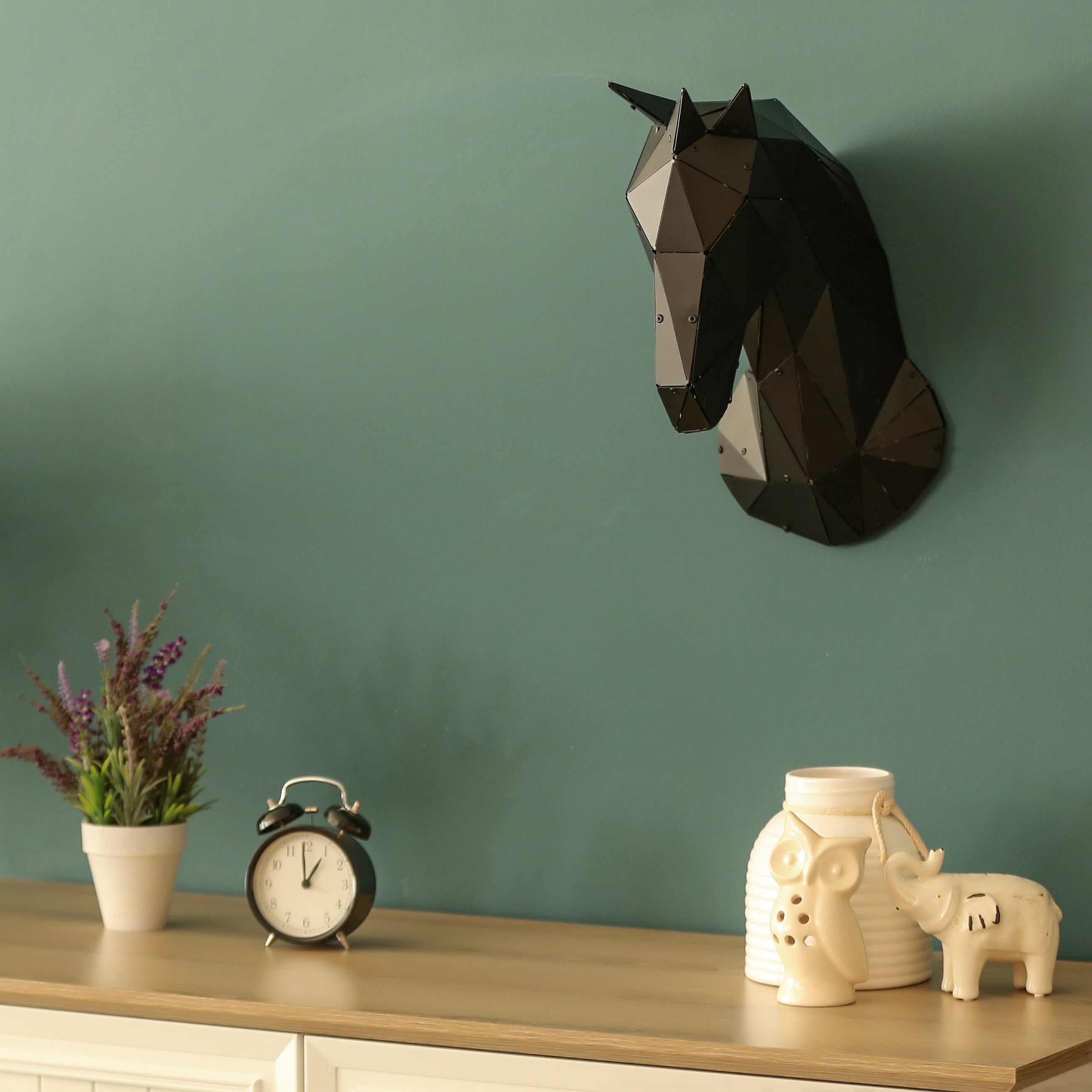 3D Geometric Wall Art of Horse